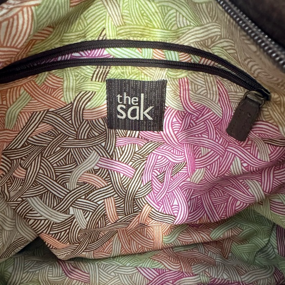 THE SAK BROWN LEATHER‎ WOMEN'S HOBO BAG PURSE HANDBAG. GREAT CONDITION - Picture 2 of 5